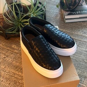 Steve Madden White Slip-On Sneakers